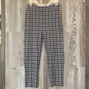Joan Rivers flat front plaid Capri leggings, XSP